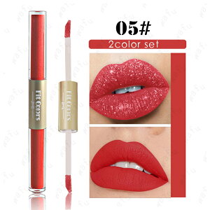 ���b�v�O���X cs737# �������� 2color set 6type 2in1 �o�� ���b�v ���g �}�b�g ���b�v�e�B���g �����ɂ��� �؍��R�X�� ���ϕi LIP TINT �L���L�� ���C�N�A�b�v