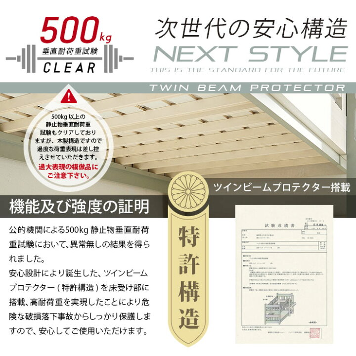 楽天市場】Sセール☆耐荷重500kg 送料無料 安心安全のBeamstructure 