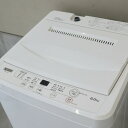 【中古】YAMADA SELECT 洗濯機 6.0kg 全自動 YWMT60H1 ブラック ステンレス槽 風乾燥 スピード洗濯24分 低水位洗浄 黒カビ抑制 衣類絡み軽減 一人暮らし 単身向け 動作確認済 R246 R254 Z100