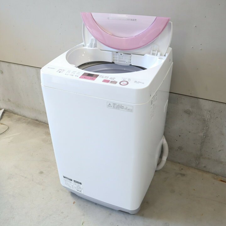 楽天市場】【中古】シャープ 全自動洗濯機 ES-GE6A-P 洗濯容量6kg 風 