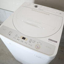 ☆中古 激安！！ SHARP 全自動洗濯機 5.5kg 2016年製 ES-GE55R-H ￥16,000