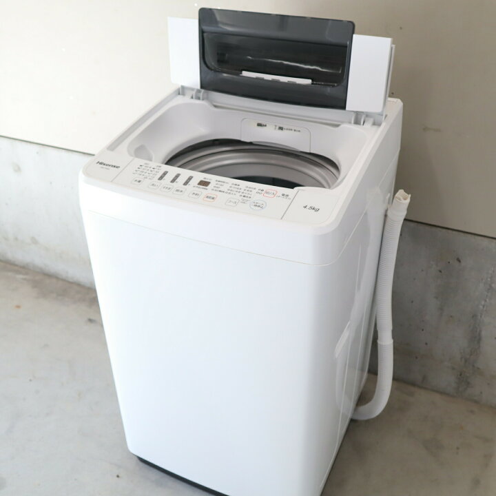 楽天市場】【中古】ハイセンス Hisense 全自動洗濯機 HW-T45A-W 二人分 