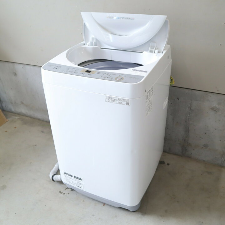 楽天市場】【中古】シャープ 全自動洗濯機 ES-GE6C-W 洗濯容量6kg 風 