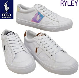 ポロ ラルフローレン POLO RALPH LAUREN RYLEY スニーカー ローカット コートシューズ ブランドスニーカー おしゃれ ファッションスニーカー 履きやすい ホワイト 23.5 24.0 24.5 25.0cm