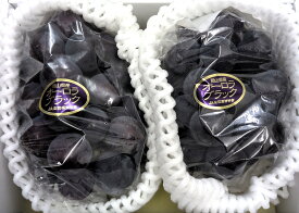 岡山県産オーロラブラック2房 ぶどう 種なし 贈答品 甘い 果物 人気 フルーツ 自宅用 旬 お中元 ギフト プレゼント 贈り物 お供え