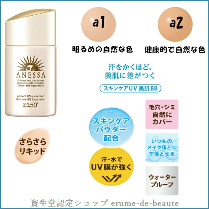 楽天市場】資生堂 ANESSA アネッサ パーフェクトUV スキンケアBB 