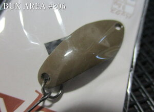 �o�b�N�X [�G���A] 2.5g /27.7mm�@#206�u���E���@ �@���A���O���[�Y�V�X�e�� Angler'Z System���@���G���A ���A�[�t�B�b�V���O�p �X�v�[�����@BUX AREA Spoon 2.5g�@�`�^�t�̃t�����g���C�h�`�@[�X�v�[��