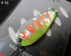 ���A�[�}���X���[�� �V�F�� 3g /32mm�@#16 S.�`���[�g���}���@�@���t�B�[���h�n���^�[ FIELD HUNTER���@���l�C�e�B�u ���A�[�t�B�b�V���O�p �X�v�[�����@Lure Man Small Shell Spoon 3g�@[�X�v�[�����ނ�