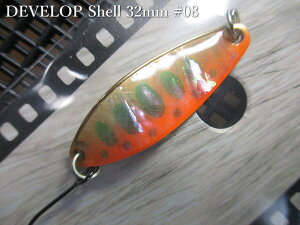 �f�x���b�v �V�F�� [�S�[���h�n] 3g /32mm�@#08 G.�u���I�����W���}���@�@���t�B�[���h�n���^�[ FIELD HUNTER���@���l�C�e�B�u ���A�[�t�B�b�V���O�p �X�v�[�����@DEVELOP Shell GOLD Spoon 3g �@[�X�v�[��