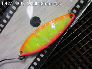 �f�x���b�v �V�F�� [#50�ԃV���[�Y] 12g /48mm�@�`�S8�F�@�@���t�B�[���h�n���^�[ FIELD HUNTER���@���l�C�e�B�u ���A�[�t�B�b�V���O�p���@DEVELOP Shell No.50 Spoon 12g�@�`���ɂ̃X�v�[�����w�`�@[�X�v
