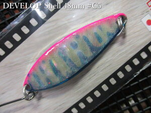 �f�x���b�v �V�F�� [C�V���[�Y] 12g /48mm�@�`�S5�F�@�@���t�B�[���h�n���^�[ FIELD HUNTER���@���l�C�e�B�u ���A�[�t�B�b�V���O�p���@DEVELOP Shell C-series Spoon 12g�@�`���ɂ̃X�v�[�����w�`�@[�X�v�[