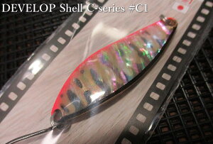 �f�x���b�v �V�F�� [C�V���[�Y] 18g /60mm�@#C1 G.�R�[�` �u���b�N/���b�h�@�@���t�B�[���h�n���^�[ FIELD HUNTER���@���l�C�e�B�u ���A�[�t�B�b�V���O�p���@DEVELOP Shell C-series Spoon 18g�@[�X�v�[�����