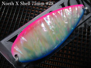 �m�[�XX �V�F�� 40g /75mm�@#28 �O���[.�u���[/�s���N�@�@���t�B�[���h�n���^�[ FIELD HUNTER���@���T�[������ ���A�[�t�B�b�V���O�p �X�v�[�����@North X Shell Spoon 40g�@�`�V�R�A���r�̃T�[����SP�`�@