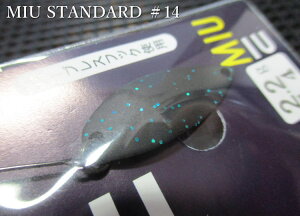 �~���[ [�X�^���_�[�h�V���[�Y] 2.2g /28mm�@#14.�}�b�g�u���b�N�i�����j�@�@���t�H���X�g FOREST���@���G���A ���A�[�t�B�b�V���O�p �X�v�[�����@MIU AREA 2.2g�@�`�G���A�t�B�b�V���O�̒�ԁI�@