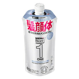 MEN’S Biore メンズビオレ ONE オールインワン全身洗浄料 清潔感のあるフルーティーサボンの香り つめかえ用　340mL