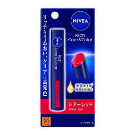 ニベア リッチケア＆カラーリップ シアーレッド　2g