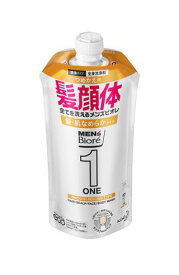 MEN’S Biore メンズビオレ ONE オールインワン全身洗浄料 髪・肌なめらかタイプ つめかえ用　340mL