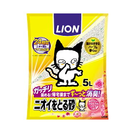LION ニオイをとる砂 フローラルソープの香り　5Lx4袋