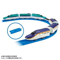 プラレール E8系新幹線＆E5系新幹線 ガチャッと連結セットおもちゃ こども 子供 男の子 電車 3歳