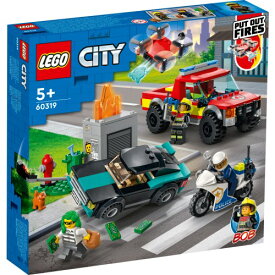 LEGO レゴ シティ 出動！しょうぼうレスキュー＆ポリスチェイス 60319おもちゃ こども 子供 レゴ ブロック 5歳