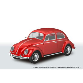 楽プラ スナップキット 1／32 フォルクスワーゲン ビートル(ルビーレッド) 【20-RR】 (プラモデル)
