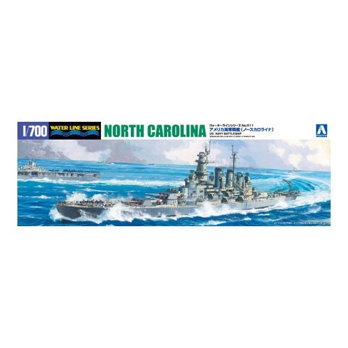 アオシマ 米国海軍 戦艦 ノースカロライナ 1／700  (プラモデル)おもちゃ プラモデル