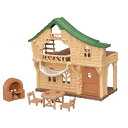 シルバニアファミリー コ-62 森のわくわくログハウスおもちゃ こども 子供 女の子 人形遊び ハウス 3歳