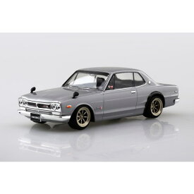 楽プラ スナップキット 1／32 ニッサン C10 スカイライン 2000GT-R カスタムホイール (シルバー) 【16CU-SV】 (プラモデル)