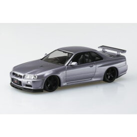 楽プラ スナップキット 1／32 ニッサン R34スカイラインGT-R カスタムホイール(アスリートシルバー) 【12CU-AS】 (プラモデル)
