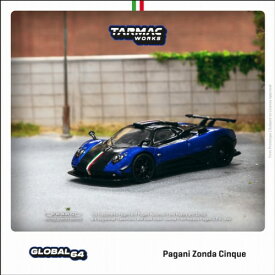 TARMAC WORKS 1／64 Pagani Zonda Cinque Blu Francia 【T64G-TL021-BL】 (ミニカー)ミニカー