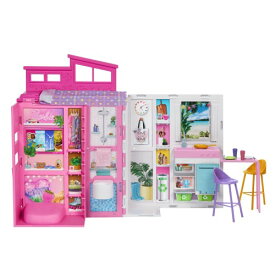 バービー ちきゅうにやさしい 2かいだてのピンクのおうちおもちゃ こども 子供 女の子 人形遊び ハウス 3歳