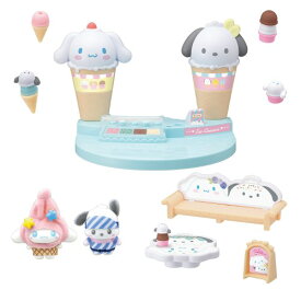【次回使える2000円OFFクーポン配布中※条件あり】ぷちとも Sanrio characters シナモロール＆ポチャッコのアイスクリームのおみせおもちゃ こども 子供 女の子 人形遊び ハウス 3歳 その他サンリオキャラ