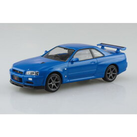 楽プラ スナップキット 1／32 ニッサン R34 スカイライン GT-R(ベイサイドブルー) 【No.12-BB】 (プラモデル)