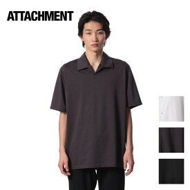 ATTACHMENT アタッチメント CO JERSEY CLOTH POLO SHIRT CO ジャージ クロス ポロ シャツ ブラック(930) ダークグレー(922) ホワイト(900)