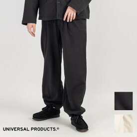 【お買い物マラソン限定！ポイント5倍&限定クーポン配布中】UNIVERSAL PRODUCTS. ユニバーサル プロダクツ PHATEE HEMP SWEAT TROUSERS ファッティー ヘンプ スウェット トラウザーズ ブラック アイボリー