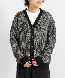 【セール40%OFF】【WRAPINKNOT ラッピンノット 】グランジ ヘリンボーン カーディガン Grange herringbone cardigan WK323-MCD03 トップス トップス