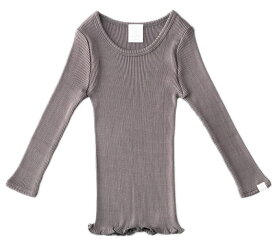 【最大2000円OFFクーポン配布中】◇廃盤30％OFF！シルクコットン 長袖 ベビー キッズ肌着 ピンク グリーン ボーダー ネイビーグレー 70cm 80cm 90cm 100cm