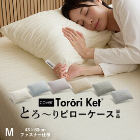 【エントリーでP10倍&クーポンで10%OFF】洗える とろ〜り ピローケース 標準サイズ(M) 43×63cm 正規 春用 夏用 秋用 レーヨン とろーりケット がカバーになった とろとろ まくらカバー 枕カバー エアコン 雲ケット ギフト