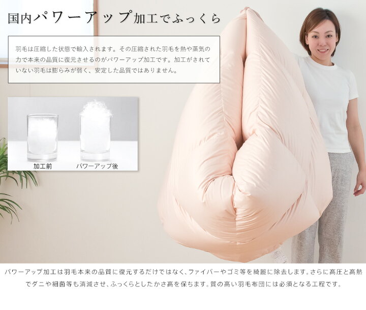 楽天市場】【期間限定エントリーでP10倍】ハンガリー産ダウン93％ 羽毛 