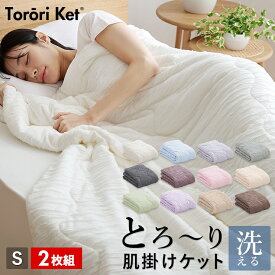 【2枚組 1枚あたり5,830円】洗える肌掛け布団 とろ〜りケット シングル とろーり