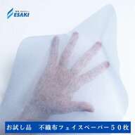 エサキ 不織布 フェイスペーパー ピローシート （30×43cm） 50枚 お試し品 日本製 通気性 使い捨て 枕カ…