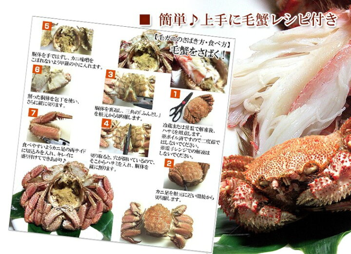 楽天市場 毛ガニ 4尾 特大 送料無料 北海道産 毛ガニ 3 2kg強 特大800g 4尾 毛ガニ 4尾 ボイル冷凍 毛蟹 レシピ付き お歳暮 訳あり無し 3kg以上 Kegani R 函館えさん昆布の会
