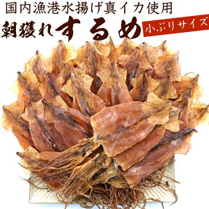 国産 するめ 【 朝獲れ スルメ ゲソ付 国内漁港水揚げ 真イカ するめいか 北海道加工 調味無し 】 400g 小ぶり 28枚前後 (D) 業務用 チャック付き袋 スルメイカ 大容量 メール便 送料無料