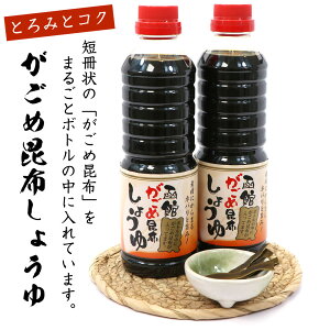 函館えさん昆布の会 こんぶしょうゆ 【 函館 がごめ昆布醤油 500ml×2本セット 】 昆布醤油 北海道 だししょうゆ がごめこんぶ 出汁 だし 送料無料