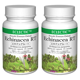 【P10倍】エキナシア RT 根 FFD 360mg 45カプセル 2個セット フレッシュアップグレード規格 ハーブサプリメント ECLECTIC エクレクティック