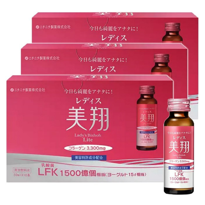 レディス美翔 Lite 50ml 30本入 乳酸菌・コラーゲン配合 美容ドリンク ニチニチ製薬