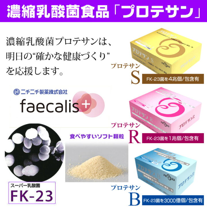 楽天市場】プロテサンS62 ソフト顆粒 FK-23乳酸菌4兆個 93g 1.5g×62包  