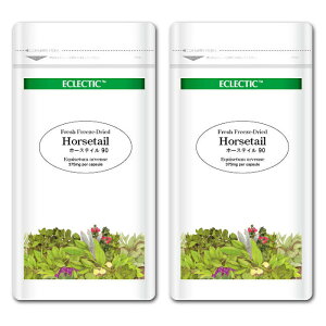 ホーステイル スギナ FFD 375mg 90カプセル Ecoパック 2個セット ペット用ハーブサプリメント ECLECTIC for Pets エクレクティック