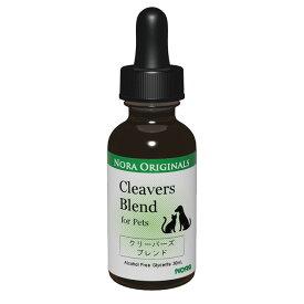 【P10倍】クリーバーズブレンド 30ml チンキ 液体（犬用、猫用、その他）10種のハーブでペットたちの健康サポート ノラ・オリジナルズ