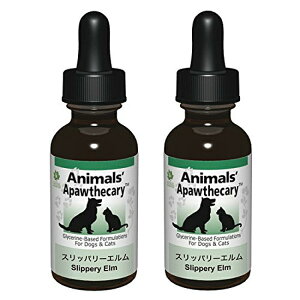 【15%P還元】 スリッパリーエルム 1オンス 29.5ml 2個セット Animals' Apawthecary アニマルズアパスキャリー ペット用ハーブサプリメント